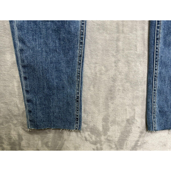 Rag & Bone Dre Jean Womens 24 Carter Blue Distressed Cut Off Crops Stretch Low - Picture 4 of 11